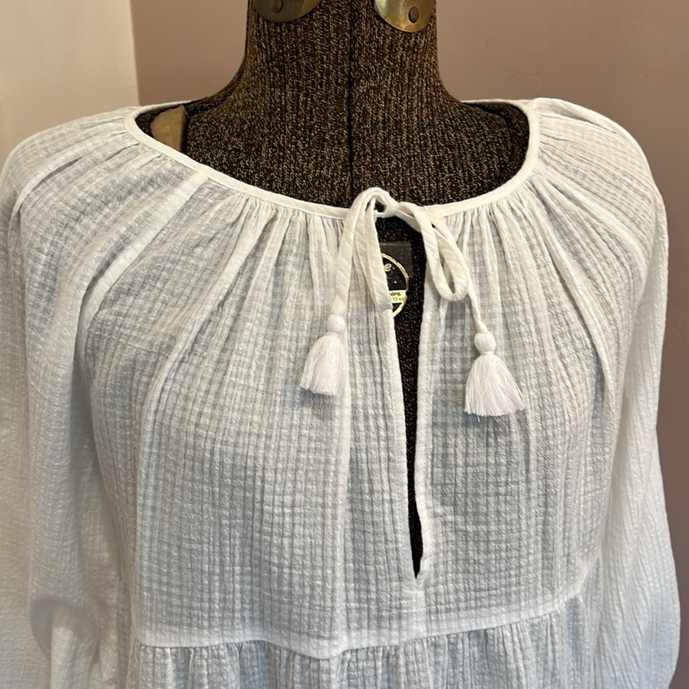 J. Crew Swim Cover Up White XXS - Picture 2 of 5